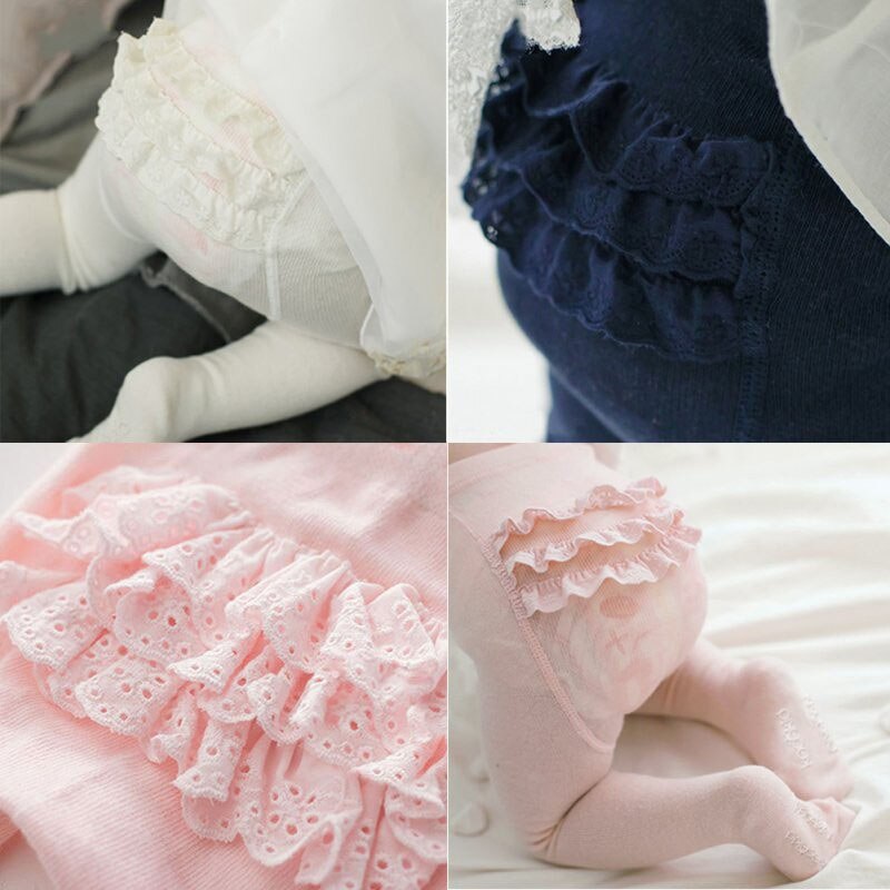 Sweet lace lace baby girl pantyhose princess lace newborn baby stockings pantyhose knitted baby girl stockings kids children