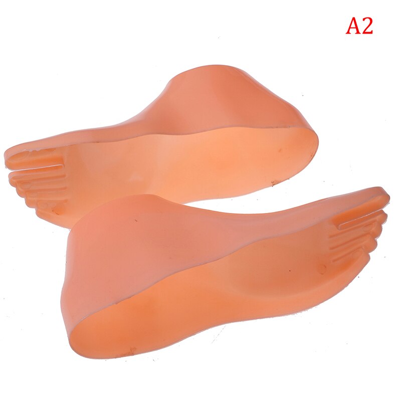 Nu/clair/blanc femme pieds Mannequin modèle pour pied string Style sandale chaussure chaussette affichage 1 paire: A2