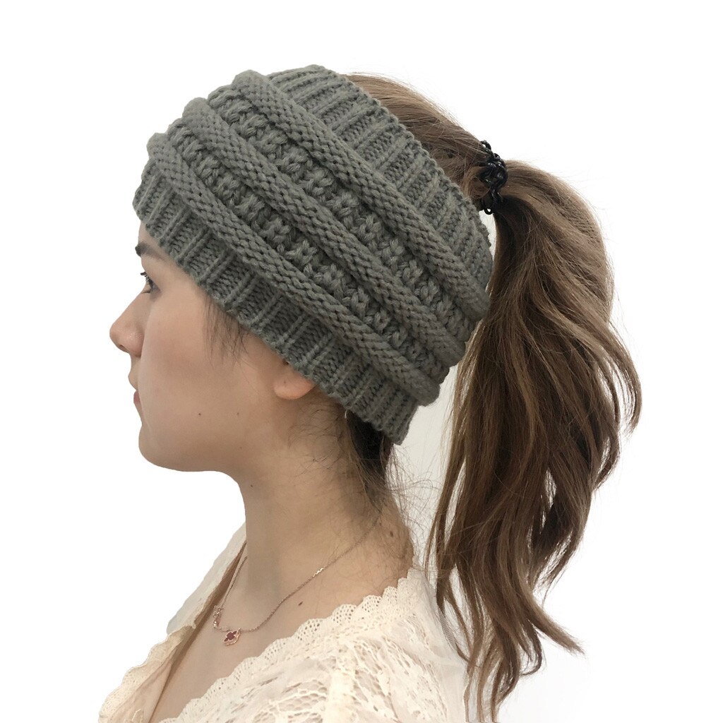 Femmes tricoté bandeau extérieur tête enveloppement hiver plus bandeau pour dames acrylique Crochet bandeau tête enveloppement 20FEB3