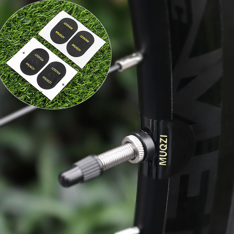 2/5/10pairs Fiets Ventiel Velg Sticker Presta Schrader Ventiel Sticker Weg Mountainbike Band Air Nozzle beschermende Lijm
