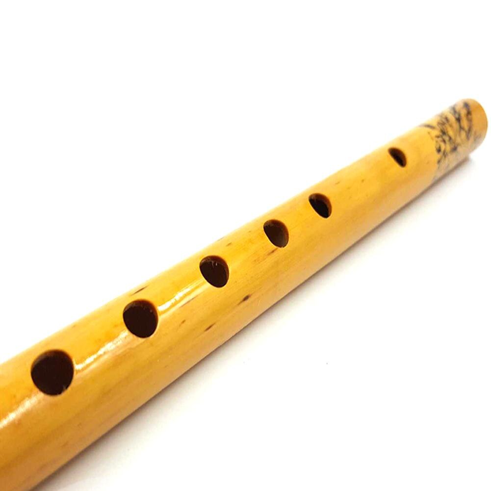 1Pc 44Cm Chinese Traditionele 6 Gat Bamboe Fluit Verticale Fluit Muziekinstrument