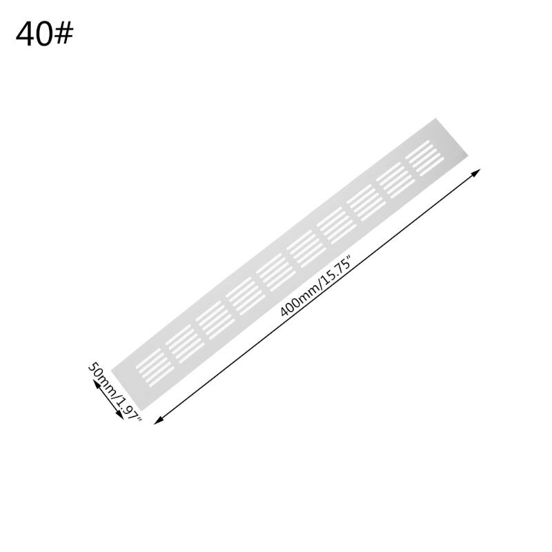 Rejilla de ventilación de chapa perforada de aleación de aluminio 28TC: 40
