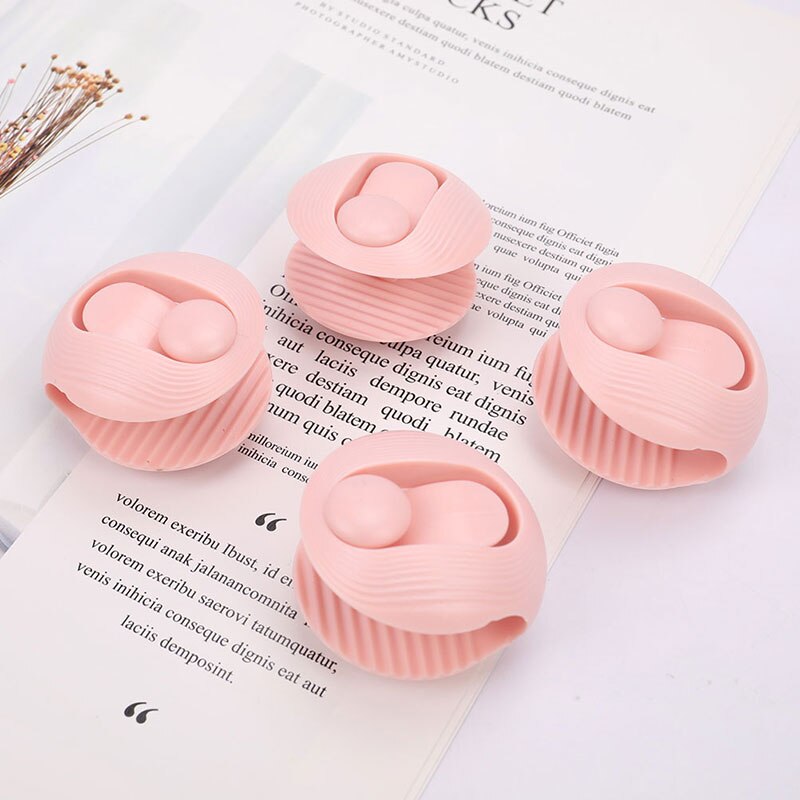 Couverture de lit avec attache en plastique, 4 pièces, housse de couette, accessoires antidérapants: light pink