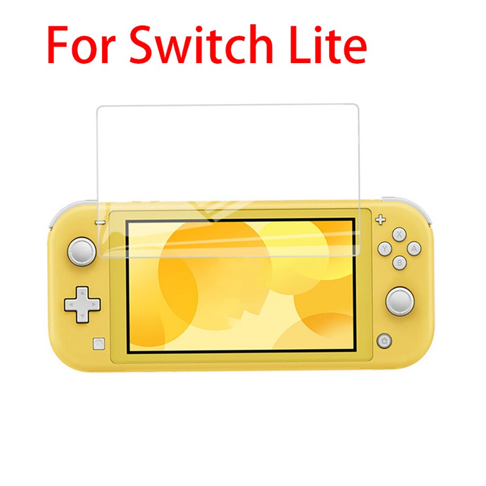 Tempered Glass Ultra Clear Tempered Glass Screen White Protective Film Surface Guard Console Protector Cover for Switch Lite