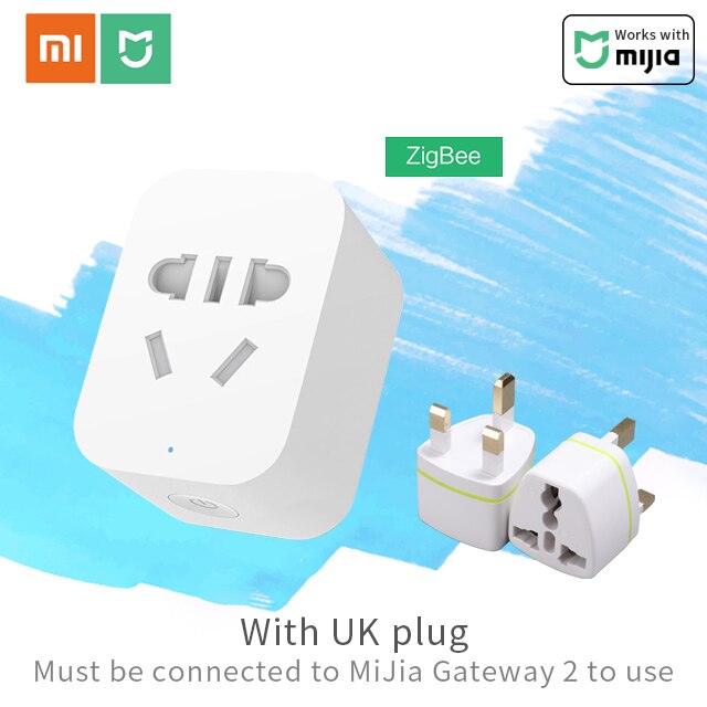 Xiaomi Mi Smart Socket Mijia Smart home plug wifi or ZigBee Version APP Remote Control Power Detection Work with Mi home APP: ZigBee Socket UK