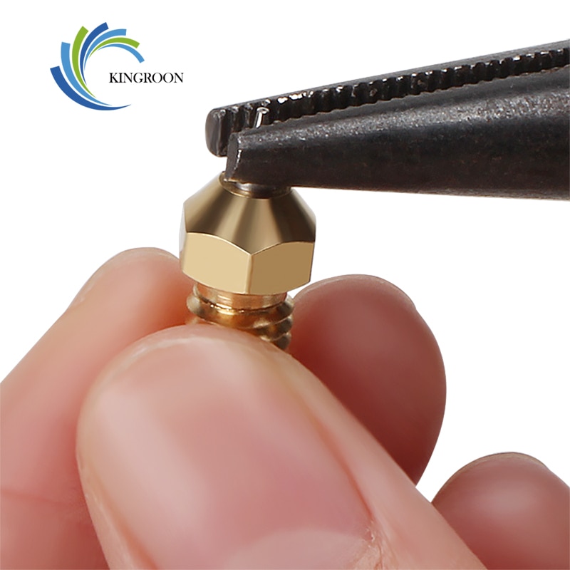 Buse pour imprimante 3d E3D V6 V5, 4 pièces, embout fileté M6 0.2 0.3 0.4 0.5mm embouts amovibles en acier inoxydable pour filament 1.75mm