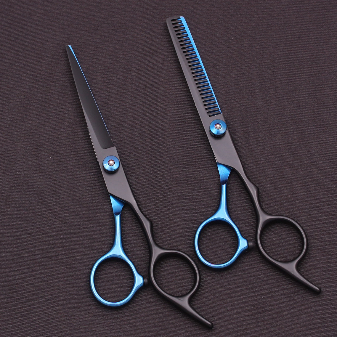 6.0 ''Haar Schaar Roestvrij Knippen Schaar Dunner Kappers Kapsel Kam Scheermessen Set Salon Kapper & Thuis C1001