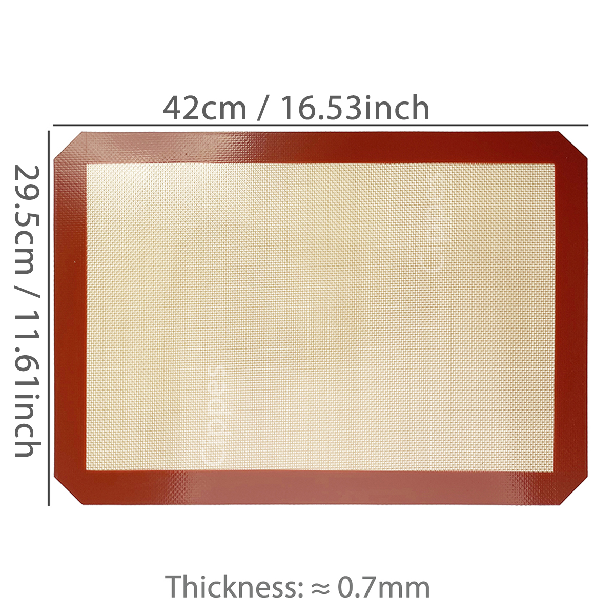 Silicone Baking Mat for Oven, Reusable Non Stick Heat Resistant Bakeware Sheets Liner, Baking Tools for Cookie Macaron Pastry: VIOLET/紫罗兰