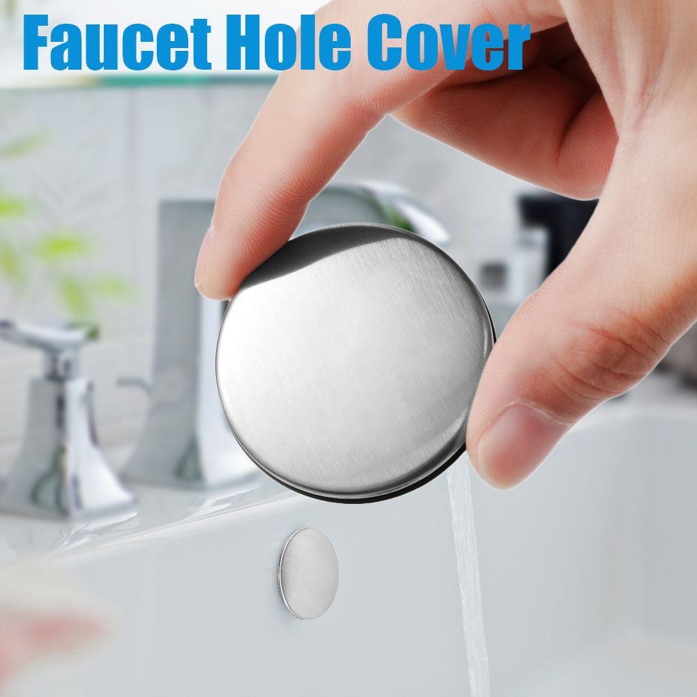 Couvercle de trou de robinet d'évier anti-fuite, bouchon d'eau en acier inoxydable durable, bouchon d'évier de cuisine, accessoires de ark