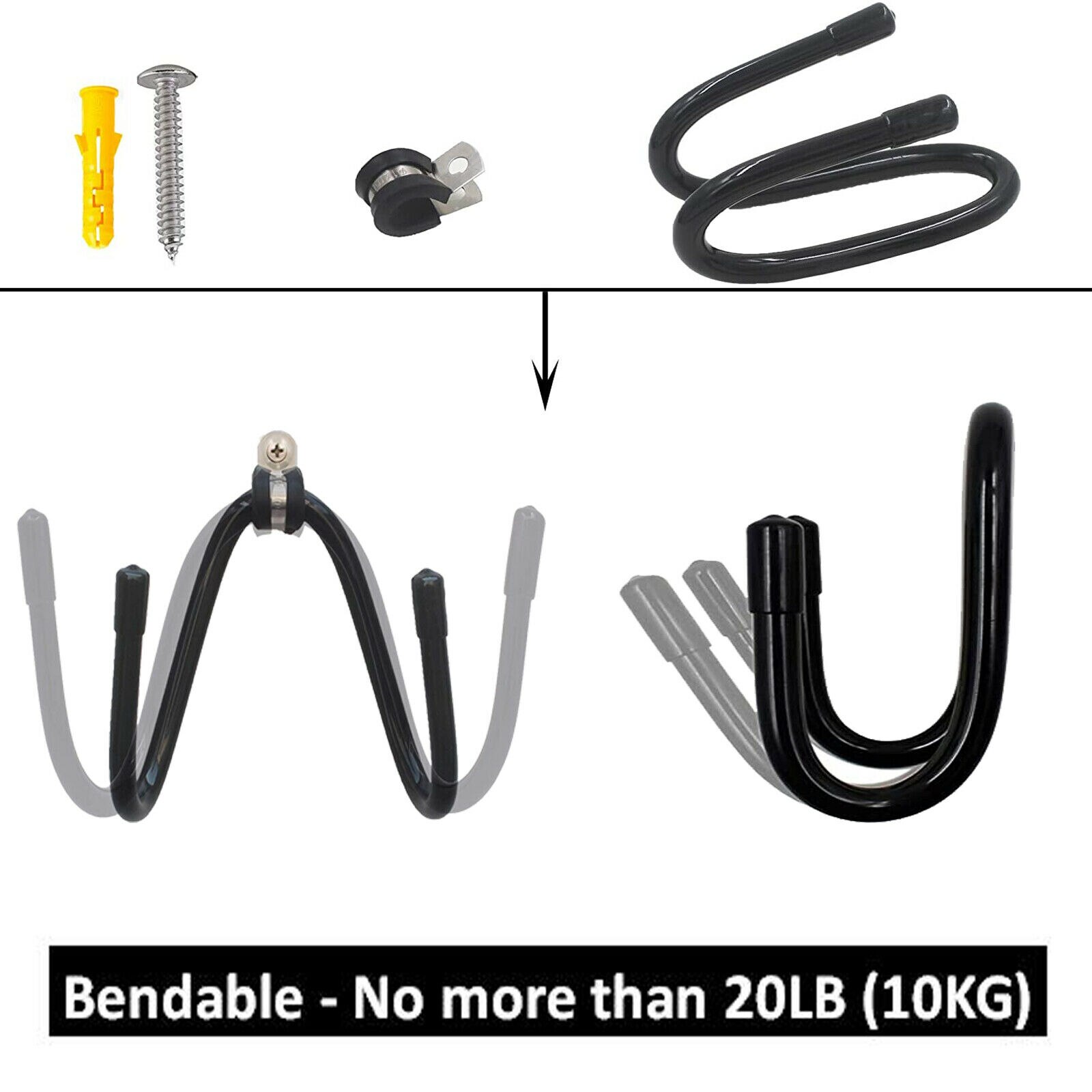 Surfboard Wall Rack Display and Storage - Multi Wall Rack - W/ Hardware