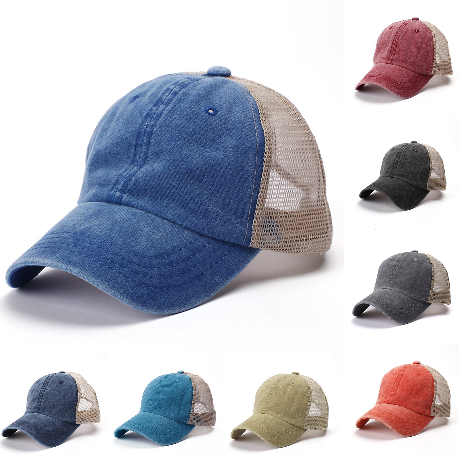 Gorro de Hip Hop para mujer, ropa de calle de malla, retales, estampado, protección solar, combina con todo, sombrero de pesca