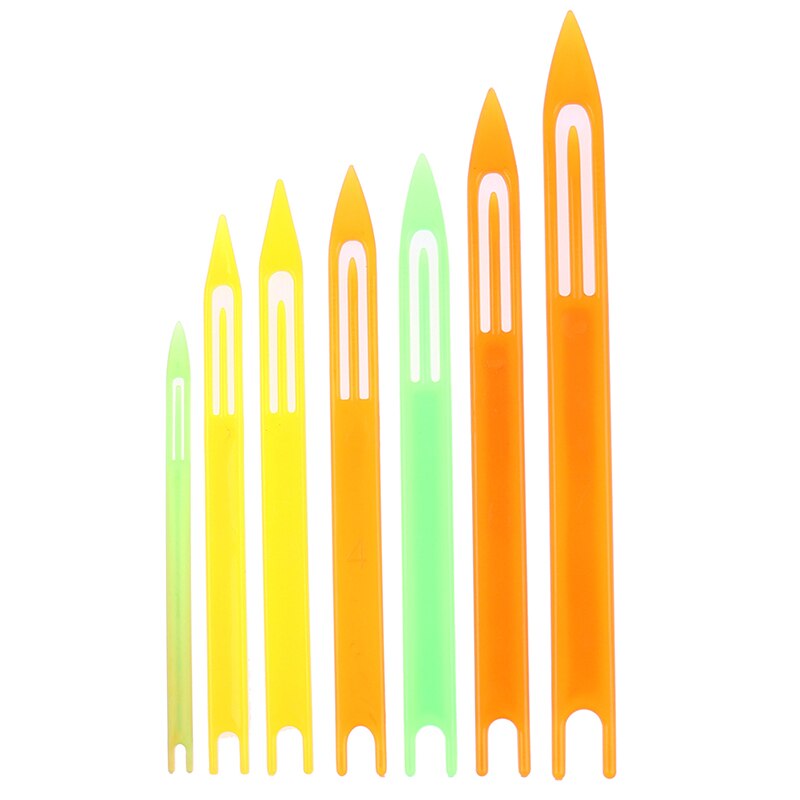 7 sztuk/zestaw sieci rybackiej igły naprawy netto narzędzie liniowe wahadłowce naprawianie tkania naprawy siatki igły sieci rybackie akcesoria nowy