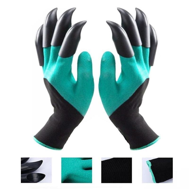 Garden planting gloves digging gloves dipping gloves protective insulating gloves Green Garden Digging Glove for garden Digging