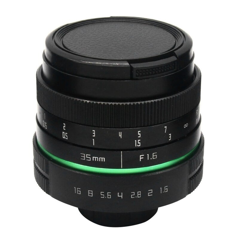 Camera Lens 35Mm F1.6 APS-C Cctv Tv Movie Lens + C-NEX Adapter Ring Voor Sony Micro-Slr Camera