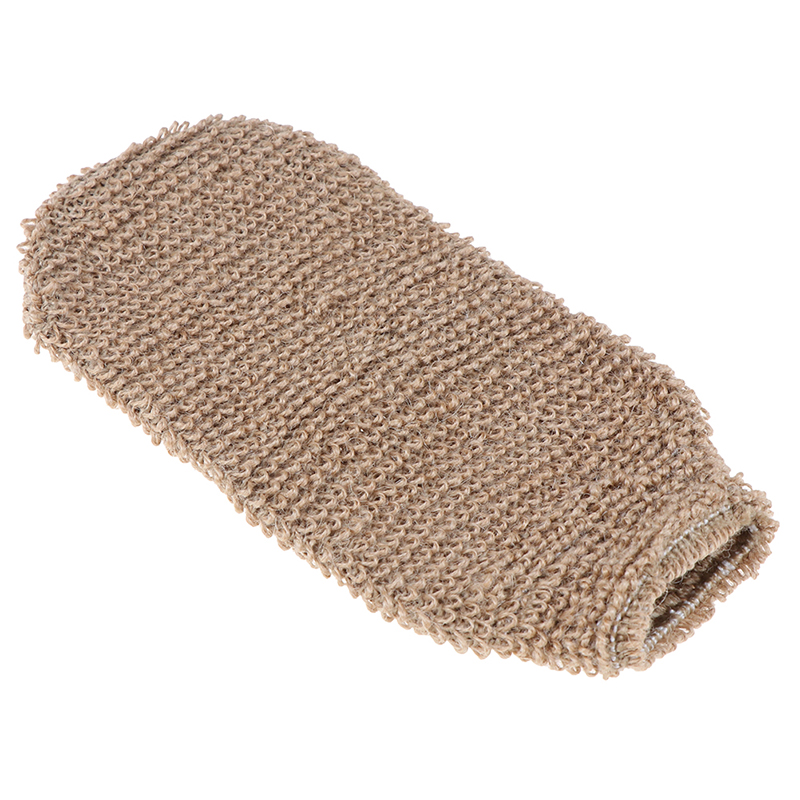 1Stck Faser Schlecht Handschuhe Peeling Haut Waschen Schaum Handtuch Massage Zurück Dusche Wäscher Hanf Körper Reinigung Handtuch Schwämme
