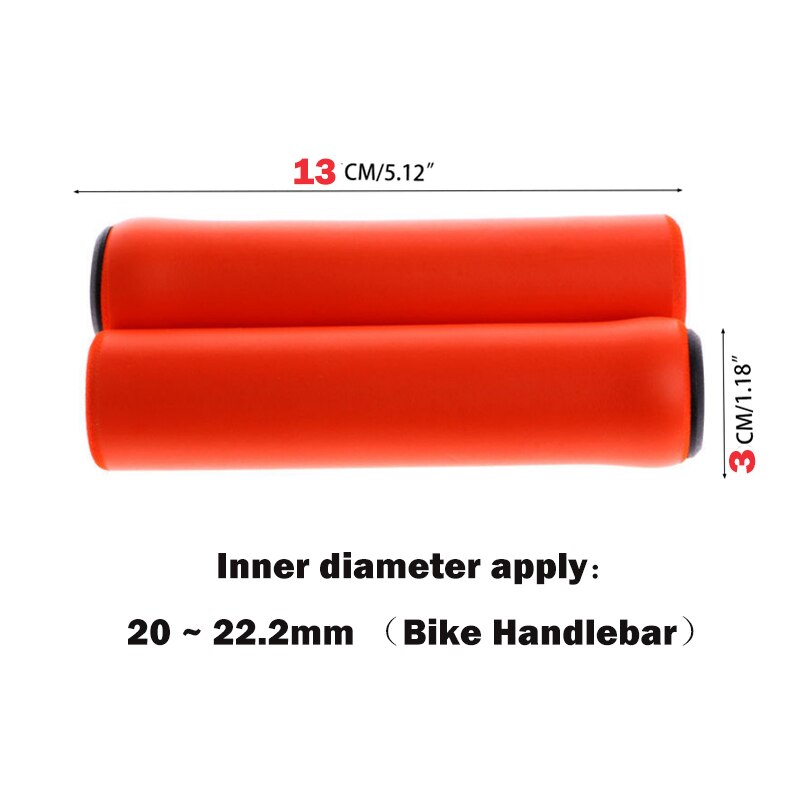 Anti-Skid Rubber Bicycle Grips Cover Silicone Handlebar Soft Ultralight Grips Anti-Skid Shock-Absorbing Bicycle Bike Part