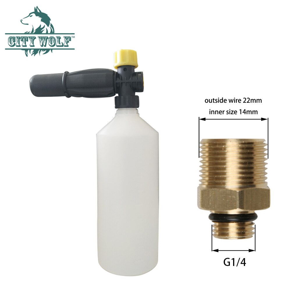 Foam Generator Snow Foam Lance Foam gun Foam Maker Foam Bottle Foam Tank for STIHL RE High Pressure Washer Car Clean Foam Washer: M22x1.5mm