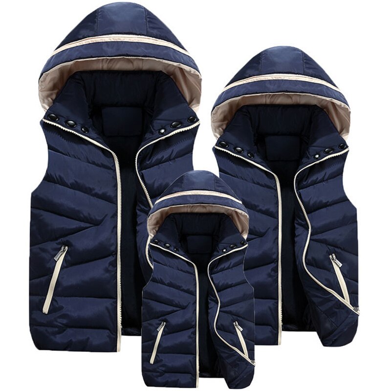 PEVSN Herren Jacke Ärmellose Weste Winter Männlichen Baumwolle Gefütterte Kapuze Weste Mäntel Männer Dicke Warme Windjacke Westen Kleidung