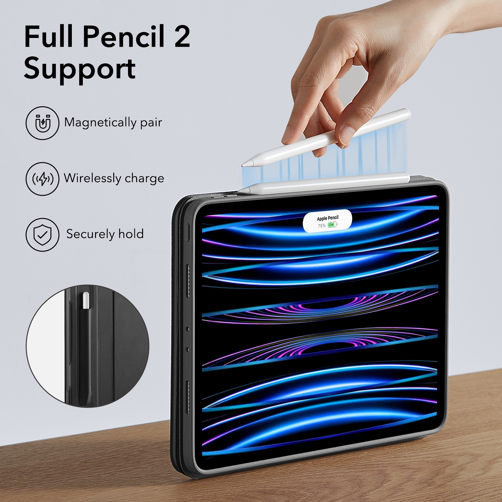 ESR for iPad Pro 11/12.9 Shift Magnetic Case for iPad Air 5/4 Ultra-Stable Stand Case Funda Back Cover for iPad 10th