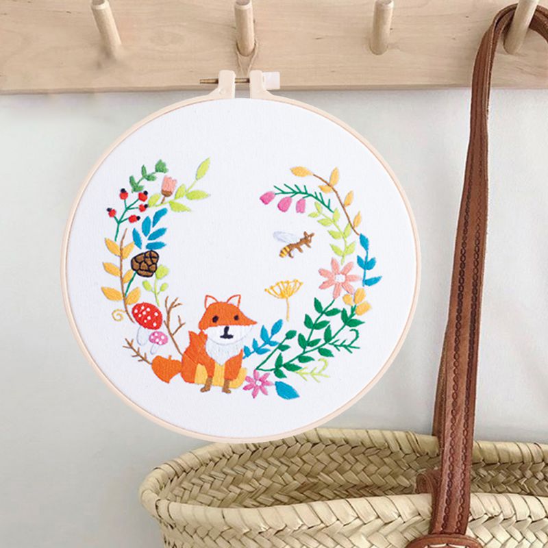 Diy Borduurwerk Bloem Handwerk Handwerken Voor Beginner Kruissteek Ambachten Hand-Gestikt Decor Schilderen Borduren Home Deco