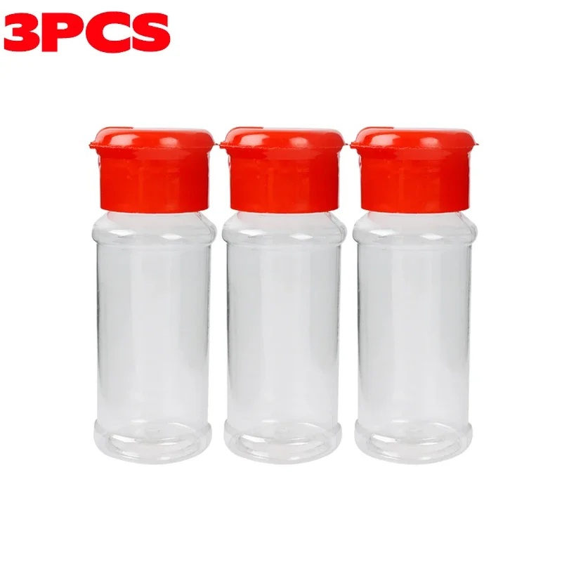 Burkar för kryddor salt- och pepparkar kryddburk grillkrydda kryddorganisatör kök transparent förvaringslåda för pulver: Plommon