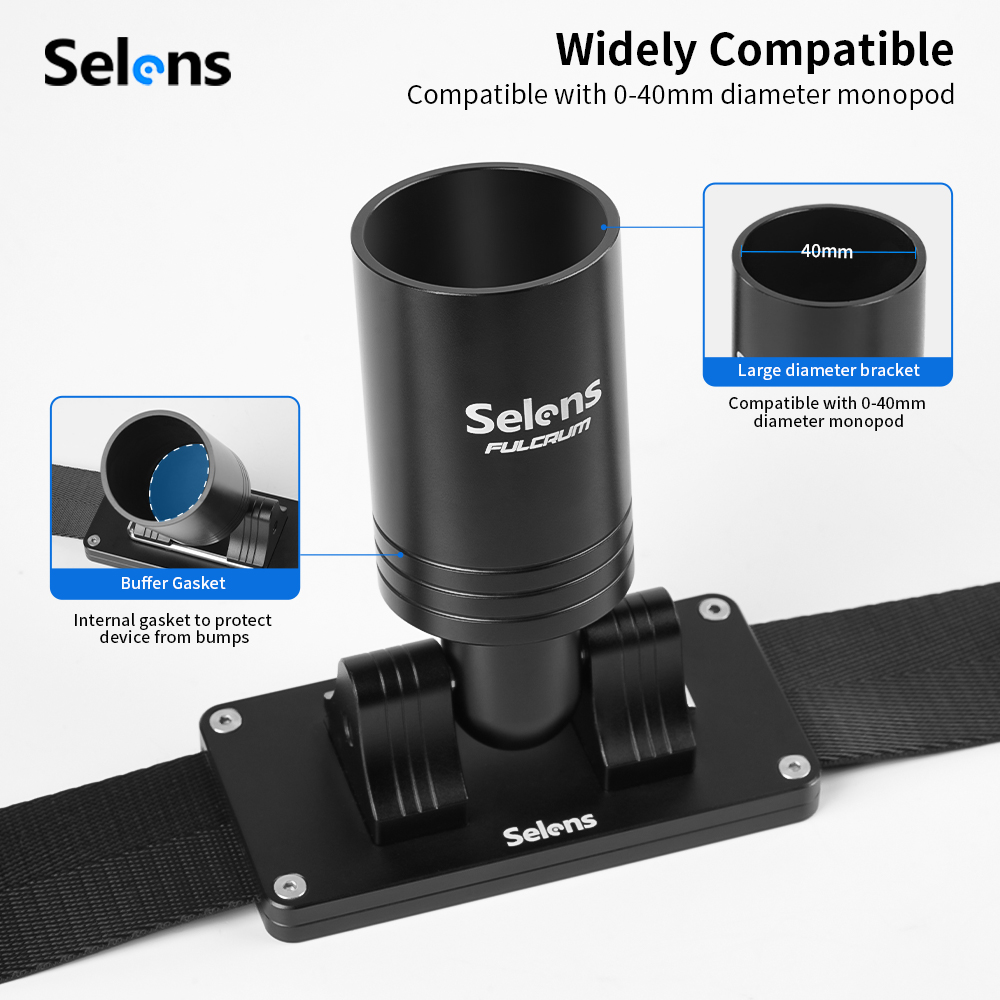 Selens Adjustable Camera Gimbal Belt Gimbal Stabilizer Weight Support Hip Belt Waist Mount for Long Standing Filming Compatible