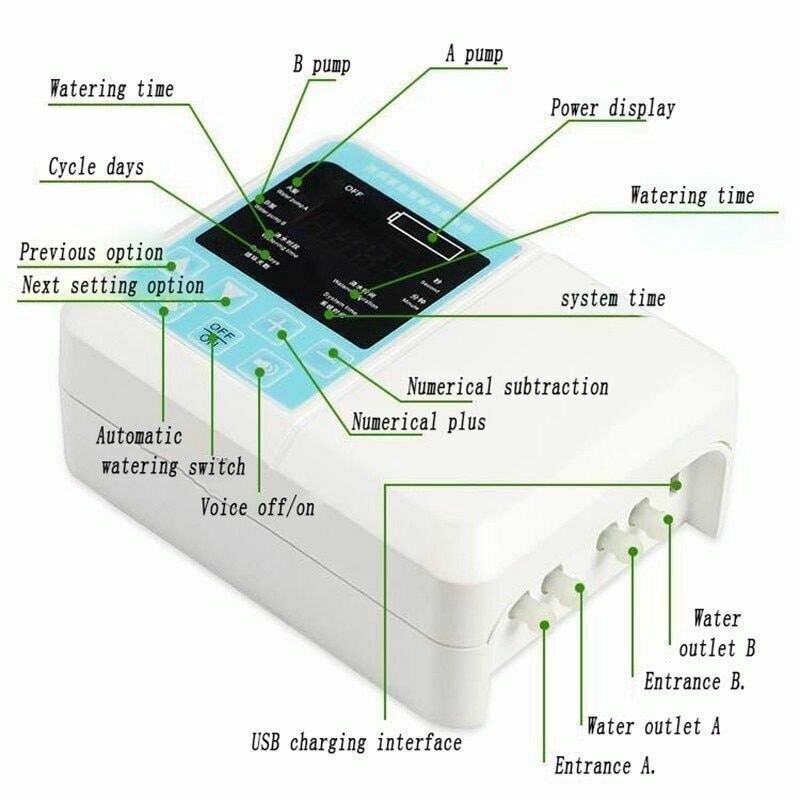 Clever Wasser Pumpe Solar- Garten Automatische Bewässerung Gerät draussen Pflanzen Selbst Tropf Bewässerung Solar- Energie Ladung Timer System P