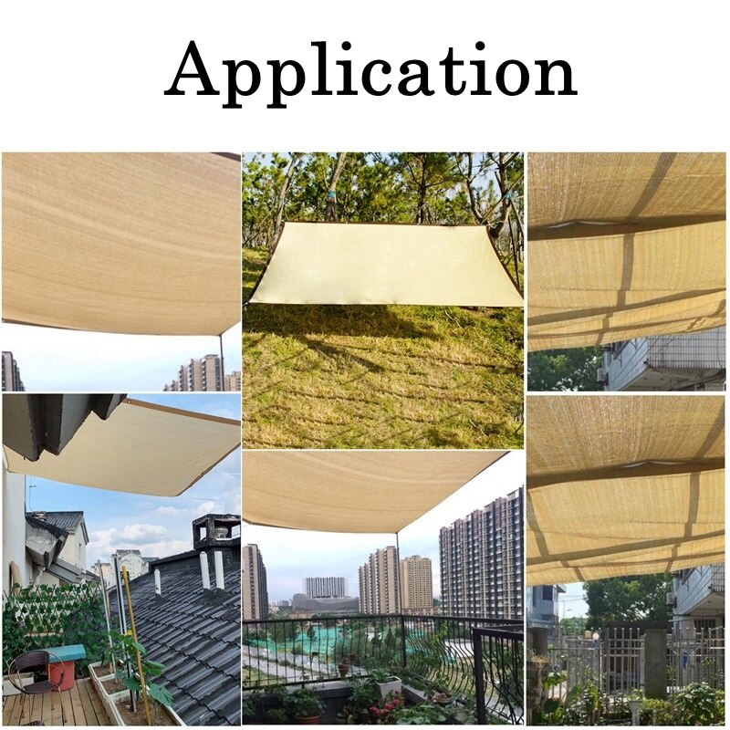 Filet pare-soleil Beige HDPE, taux d'ombrage 95%, protection solaire épaisse pour l'extérieur, jardin, voile d'ombrage, balcon, Patio, auvent, différentes tailles