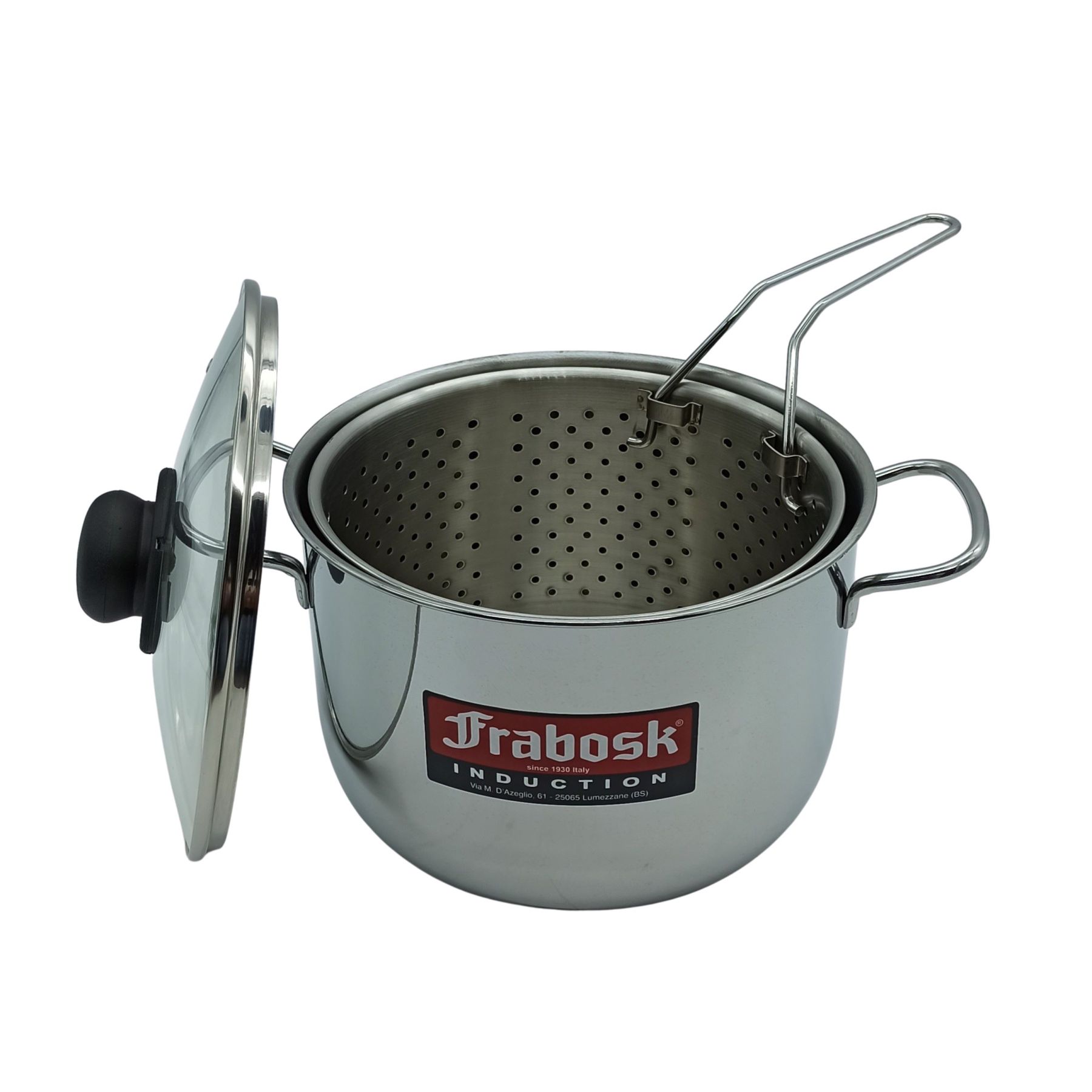 Giannini Mediterraneo Barattolo Dispensa 200 Cl – Vetro E Acciaio Inox Lucidato, Made In Italy