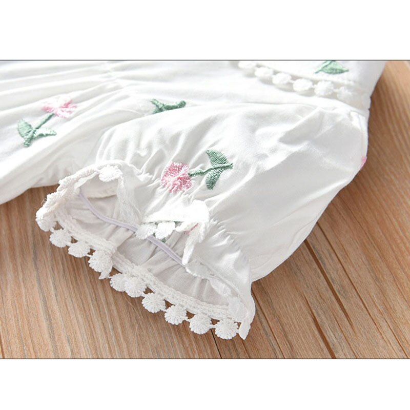 Camicia ricamata a maniche corte per bambina estiva per bambini camicia per bambina camicia per bambina camicia per bambini
