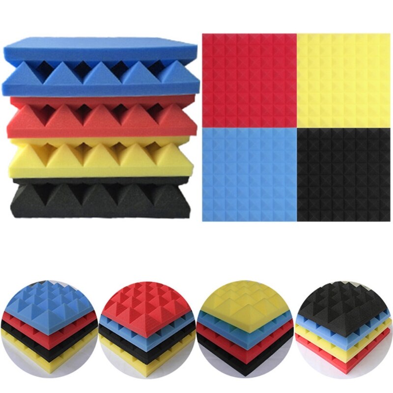 50x50cmx5.5cm Akoestische Geluidsdicht Stop Absorptie Piramide Studio Schuim
