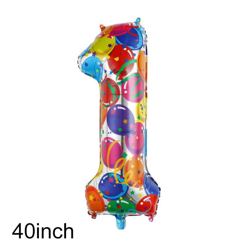 Globos de aluminio con números de Color grande de 40 pulgadas, globos digitales, decoración de de segundo cumpleaños, globo de helio para Baby Shower para niños y adultos: Emerald