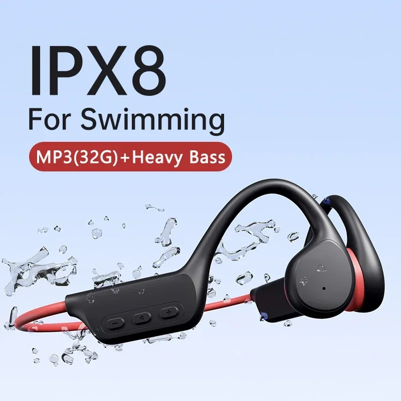 Xiaomi Mijia Bot Geleiding Oortelefoon Bluetooth Draadloze Ipx8 Waterdichte Mp3 Speler Hoofdtelefoon Met Microfoon Headset Zwemmen Oordopjes