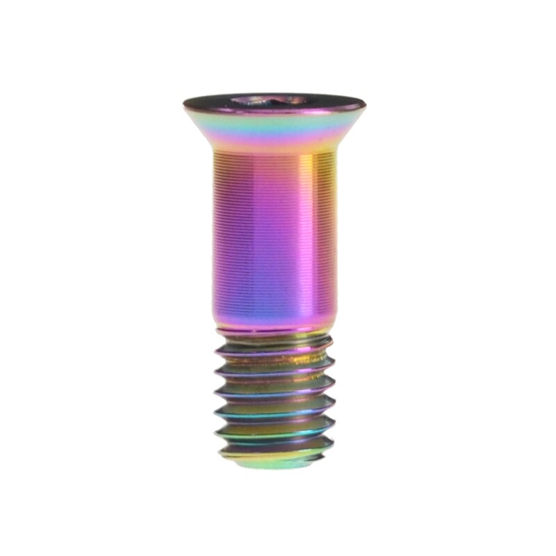 Wanyifa M5X14.5mm Cycling Bicycle Titanium Ti Rear Derailleur Jockey Wheel Bolts MTB Bike Riding Guide Roller Bolt Screw: rainbow