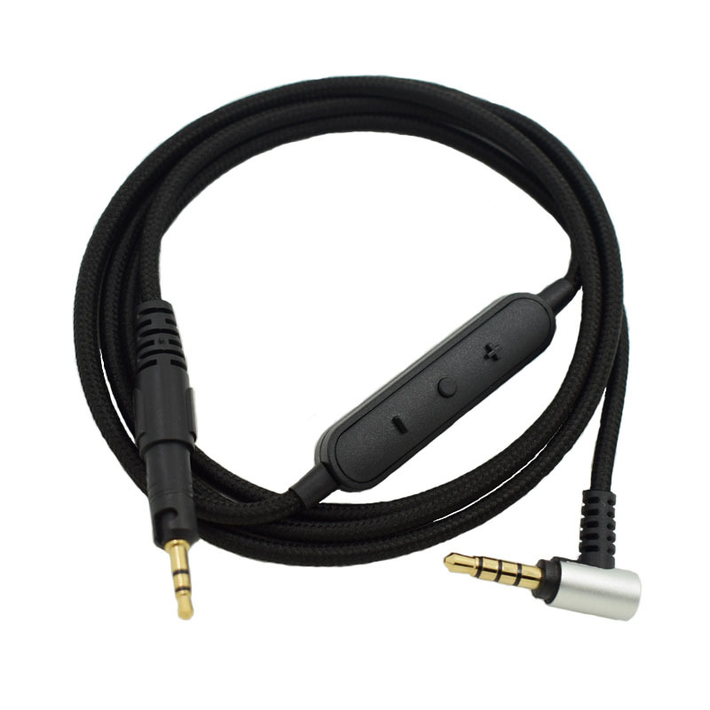 Audio kabel für sennheiser hd598 hd518 hd558 hd595 hd559 569 579 599 für ATH-M50X m40x Kopfhörer geflochtener draht gesteuerter Anruf