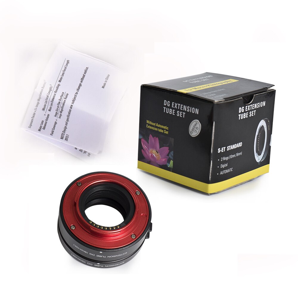 Auto Focus Macro Extension Tube Adapter Ring Set 10 Mm + 16 Mm Voor Samsung Nx Mount Camera Fotografie Accessoire