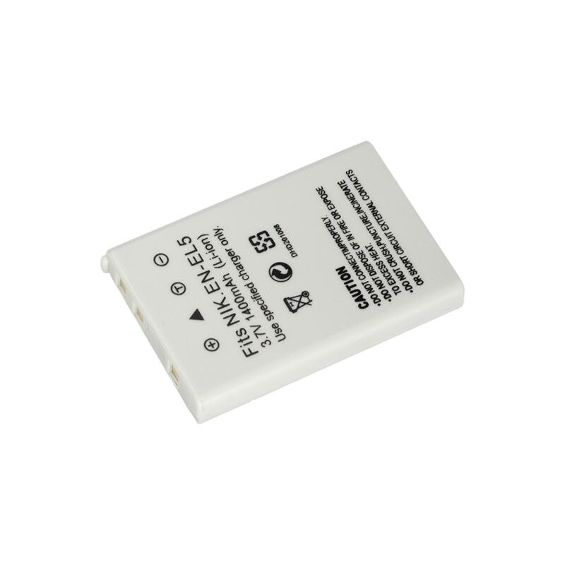 Til nikon en -el5 3.7v 1400 mah batteri 2 +  lcd-skærm usb-oplader + usb-kabel