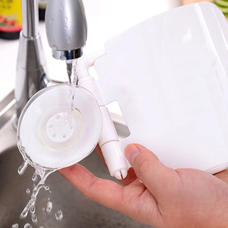 Wall Mounted Plastic Suction Cup Bathroom Toilet Paper Roll Holder With Cover