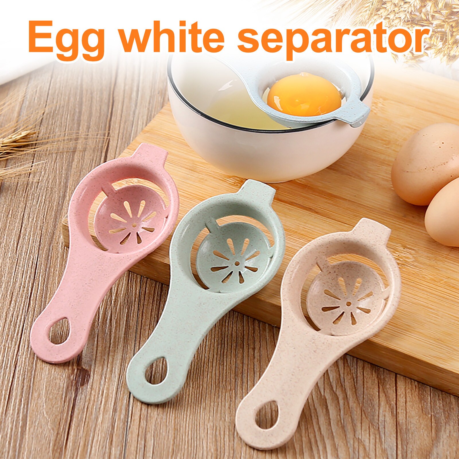 Eggs Separator Sifting Kitchen Gadget Plastic Filter Sieve Divider Holder Kitchen Gadget Sets cocina accesorio