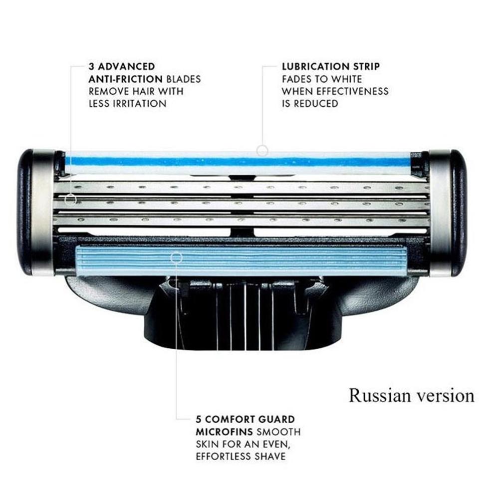 Heißer 4 teile/los Rasierklingen Kompatibel Mache 3 Maschine Rasieren Rasierklinge für Männer Gesicht Pflege