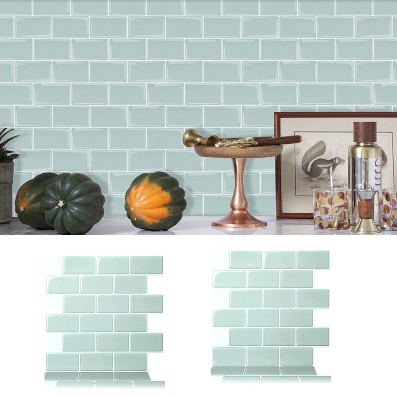 Self-Adhesive Wall Tile Stone Art 3D Peel and Stick Brick Kitchen Wall Decor Waterproof Backsplash Stickers Home