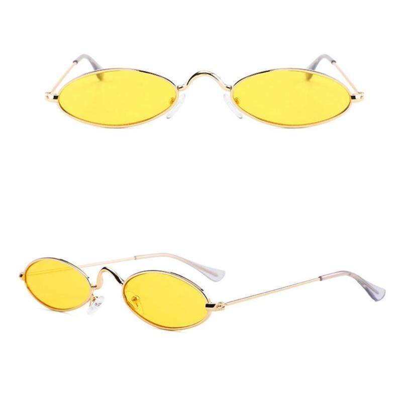 Retro Ronde Zonnebril Voor Vrouwen Mannen Kleine Ovale Aluminium Frame Zomer Stijl Unisex Zonnebril Vrouwelijke Mannelijke Kerstcadeau
