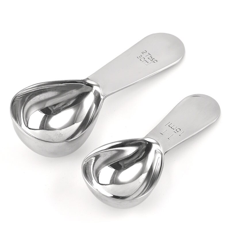 Endurance Stainless Steel Coffee Scoops & Measuring Spoons Exact Ergonomic Tablespoon 304 stainless steel spoon kitchen tools