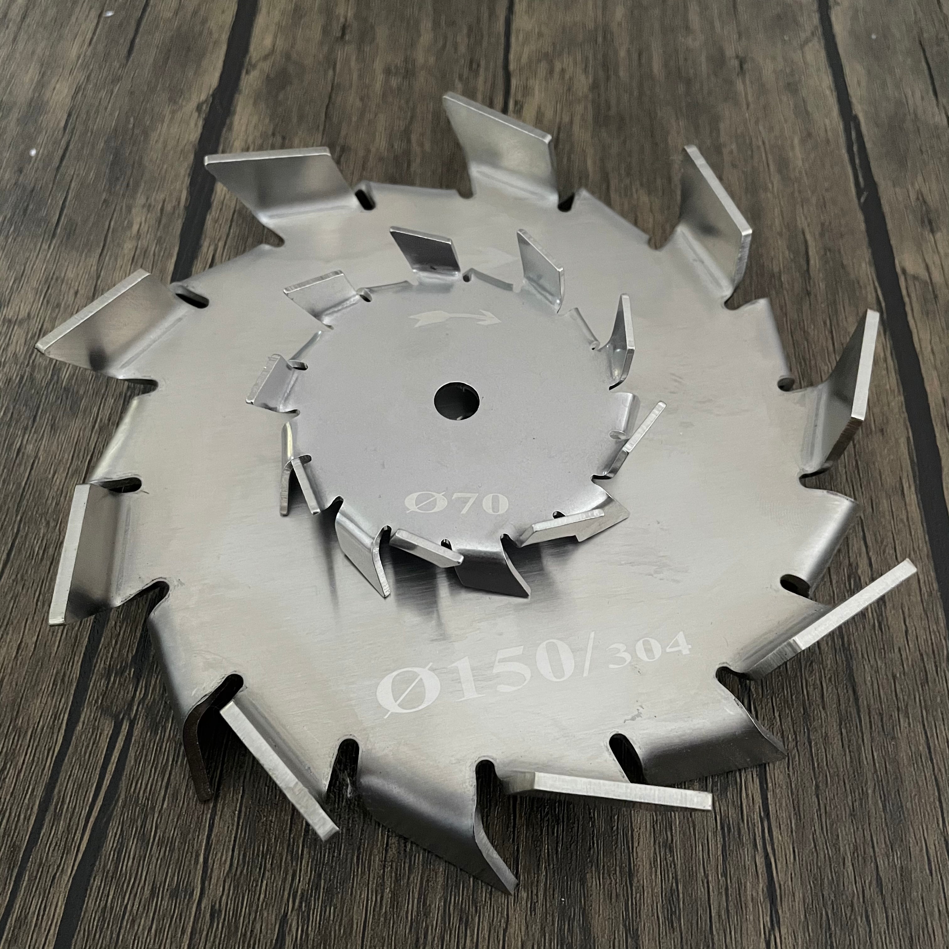 30mm-150mm 304 Edelstahl Sägezahn Typ Rabatt Rührer, labor Runde Platte Dispergieren Propeller Rühren Klinge Rührgerät