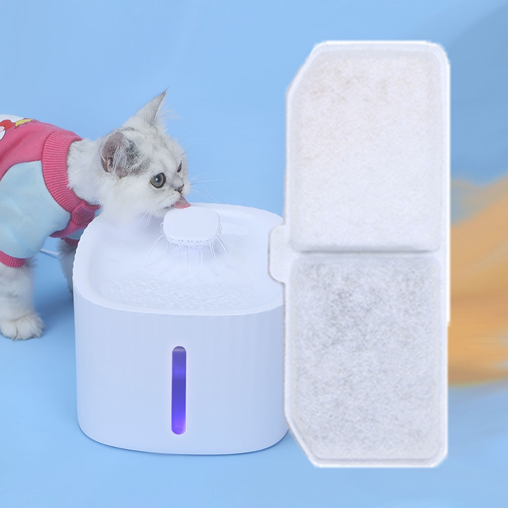 Filtro de carbón activado de repuesto para bebedero de gatos, filtro de cartucho de bebedero Rectangular para perros y mascotas, 5/8/12 Uds.
