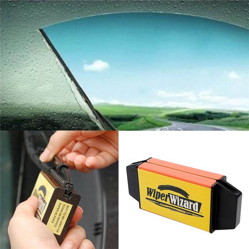 12.5X4.8cm Car Wiper Wizard Blade Restorer with 5pcs Wizard Wipes Wiper Cleaning Brush Van Windscreen Cleaner Car-Styling