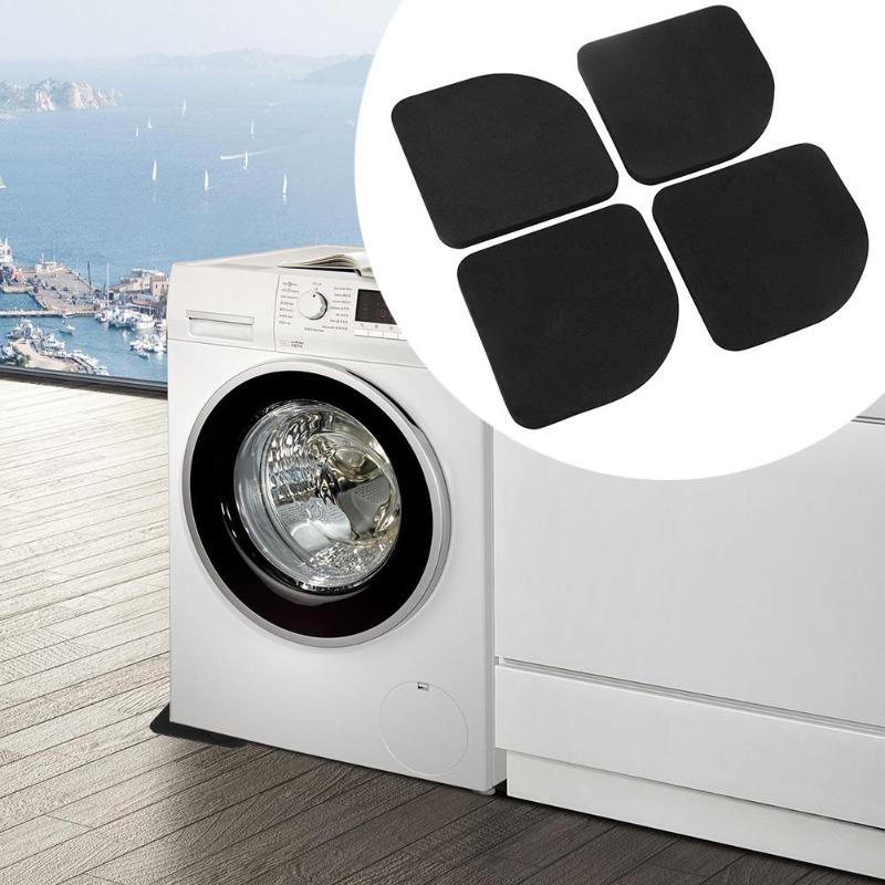 4 Stuks Vierkante Koelkast Mute Mat Wasmachine Anti Vibratie Pad Shock Pads Huishoudelijke Wasmachine Accessoires