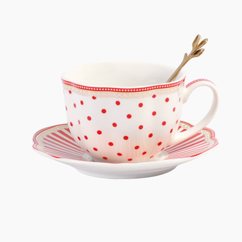 European Ceramic Coffee Cup and Saucer Set Home English Afternoon Tea Cup Office Flower Tea Cup Ceramic Tea Set Cup and Saucer: g