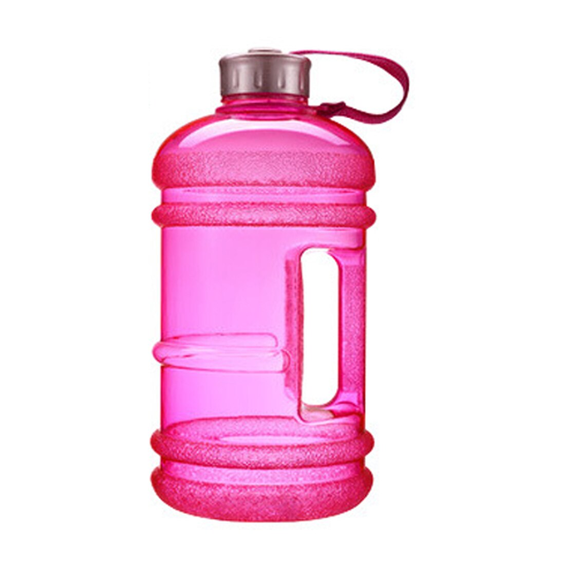 draussen Große Kapazität 2,2 L Wasser Flasche Sport Fitnessstudio Raum Halbe Gallonen Fitness Ausbildung Camping Lauf trainieren Wasser Flasche: Rosa
