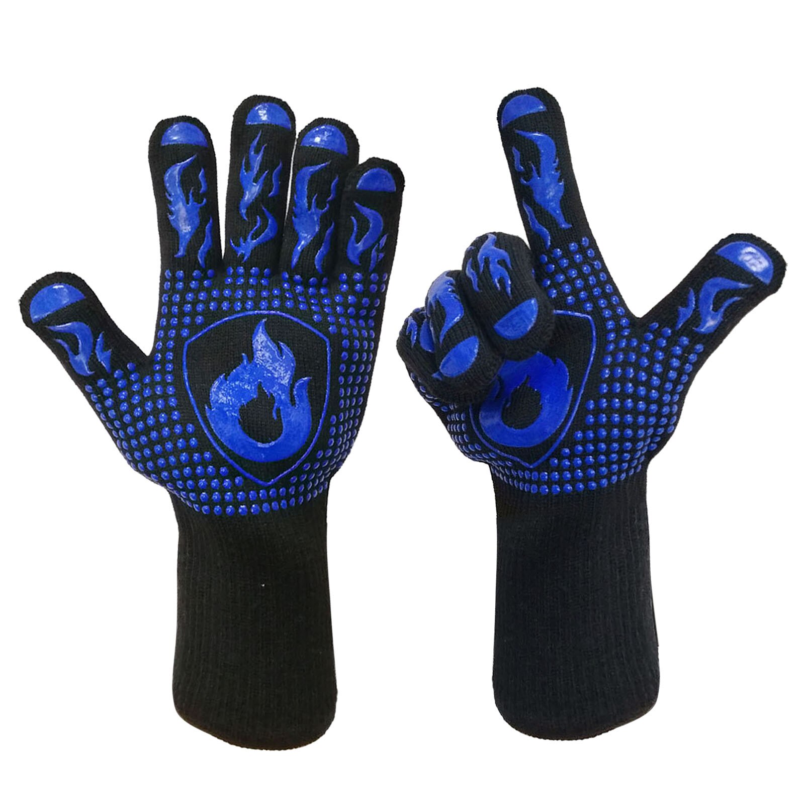 500/800 Degree Celsius Anti Scald Non Slip Practical Convenient Durable Stylish Heat Resistant Silicone Gloves Mitten